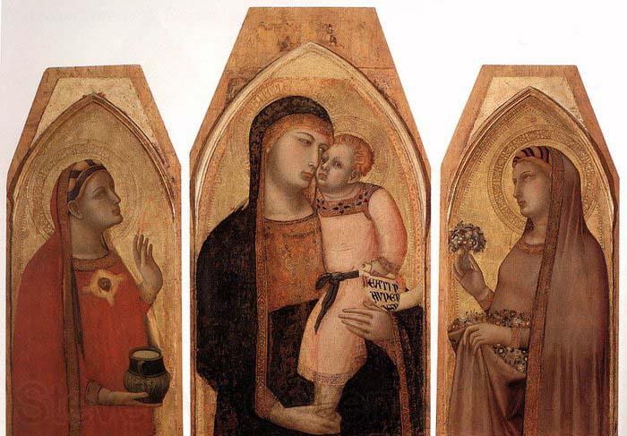 Ambrogio Lorenzetti Madonna and Child with Mary Magdalene and St Dorothea Spain oil painting art